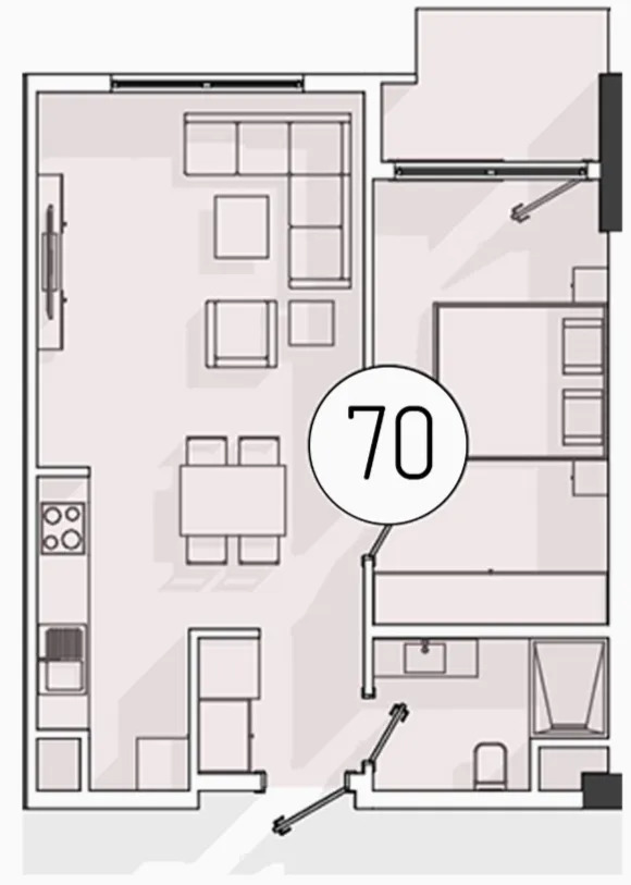 2 xonali 49 m²