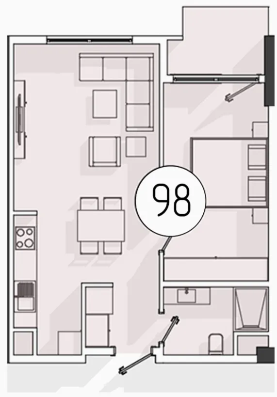 2 xonali 49 m²