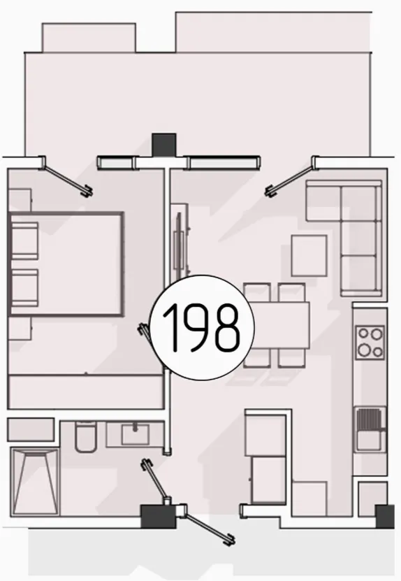 2 xonali 44.83 m²