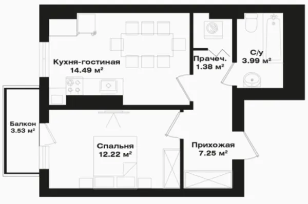 1 xonali 40.39 m²