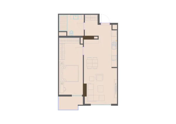 2-xonali 57.03 m²