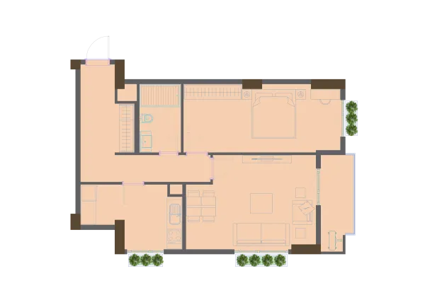 2-xonali 69.82 m²