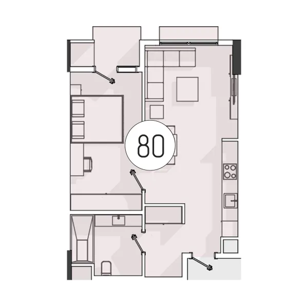 2-xonali 49.53 m²